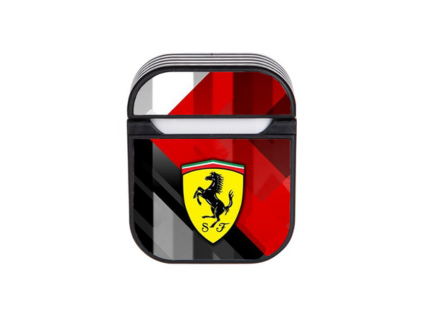 FERRARI F1 - RED AND BLACK AIRPODS CASE